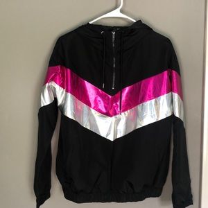 Forever 21, S, 1/4 zip retro windbreaker NWOT